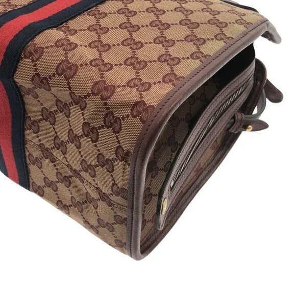 Gucci Ophidia GG Canvas Shoulder Bag Red - Picture 8 of 9